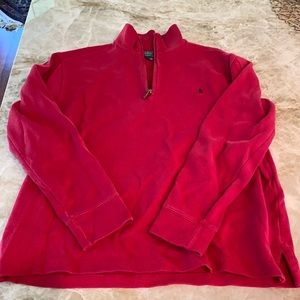 Polo Quarter Zip! Red! Good Condition!